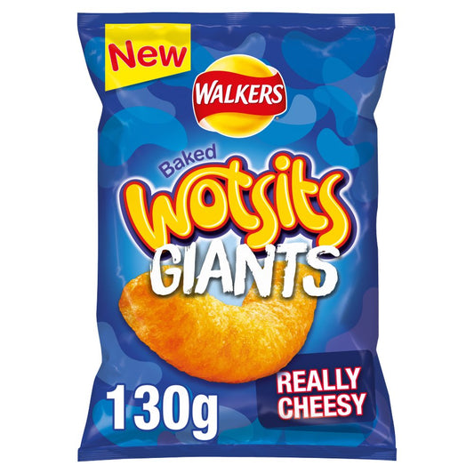 Walkers Wotsits Giants Really Cheesy Snacks 130g-Food