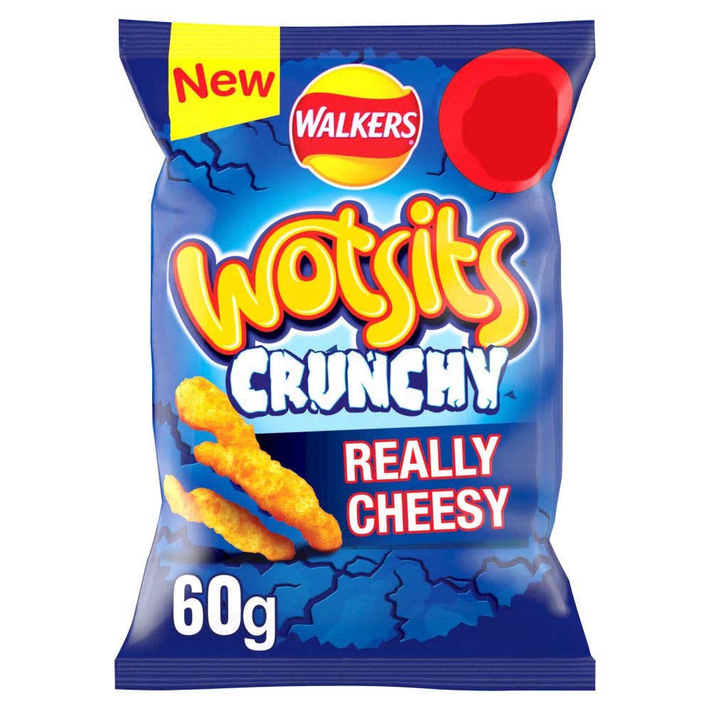Walkers Wotsits Crunchy Really Cheesy Snacks 60g-Food
