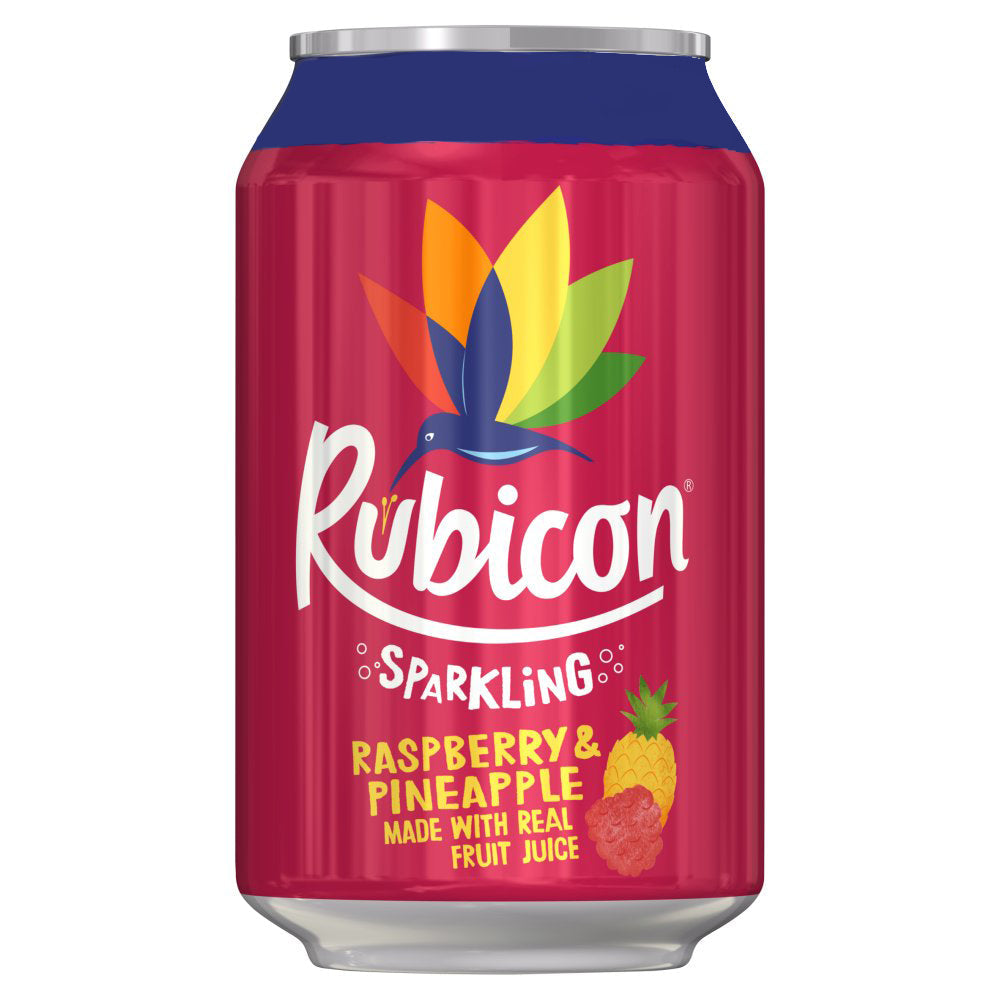 Rubicon Sparkling Raspberry & Pineapple 330ml-Food