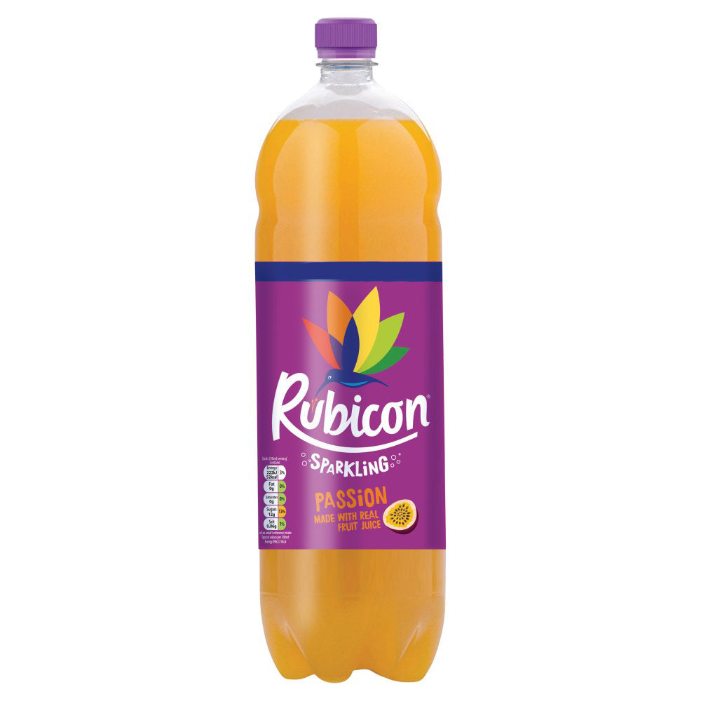 Rubicon Sparkling Passion Fruit Juice Drink 2L-Food
