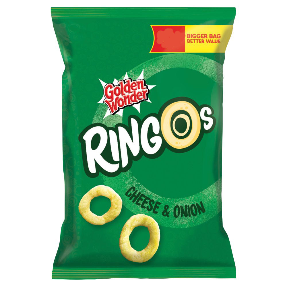 MASGolden Wonder Ringos Cheese & Onion 25g-Food