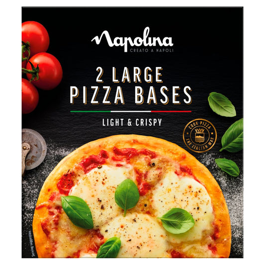 MASNapolina Large Pizza Bases 2 x 150g (300g)-Food