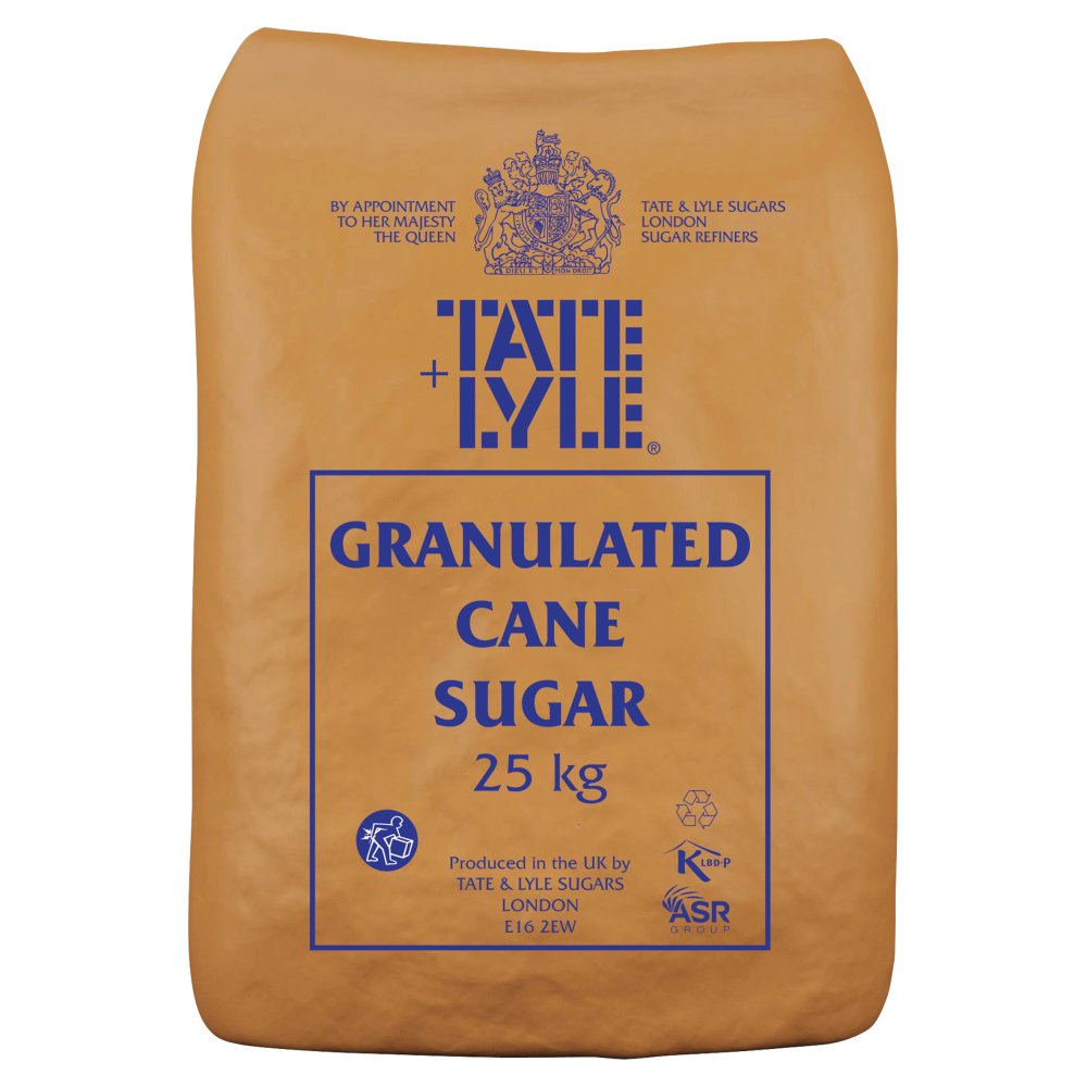 Tate & Lyle Granulated Cane Sugar 25kg-Food