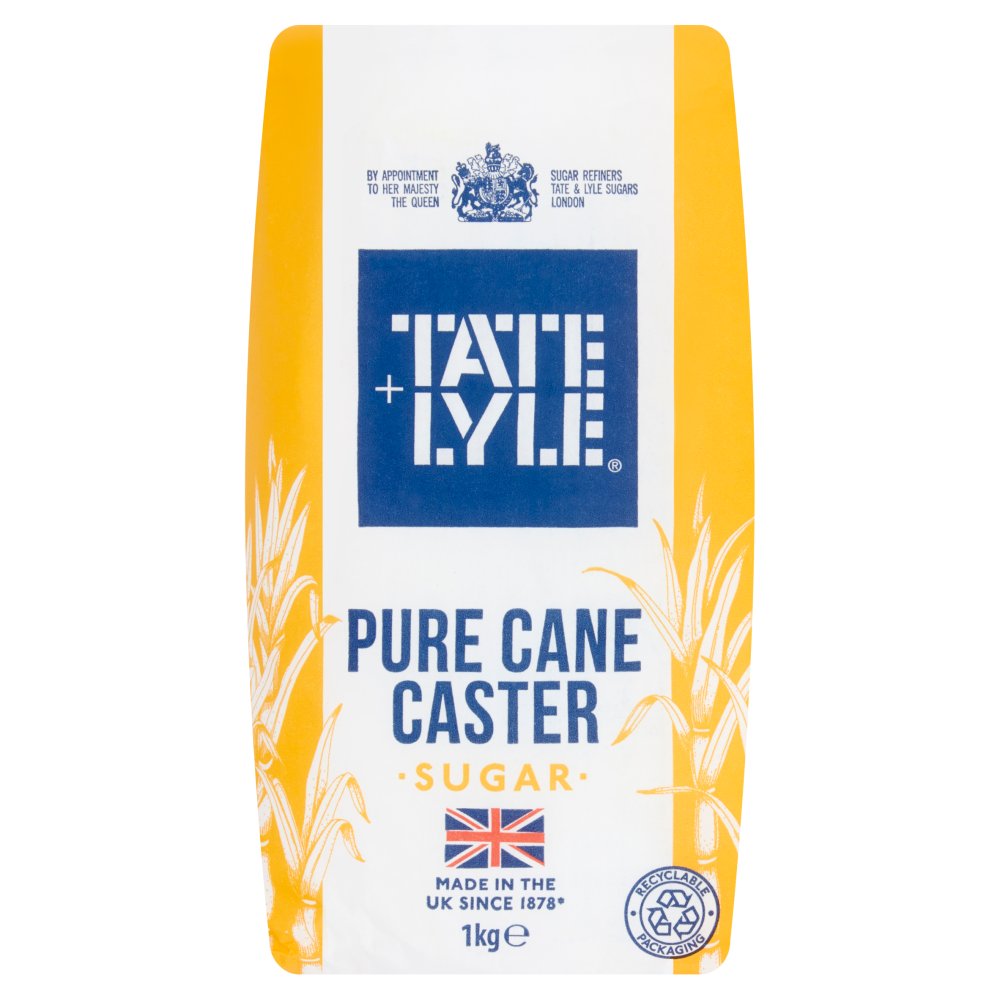 Tate & Lyle Pure Cane Caster Sugar 1kg-Food
