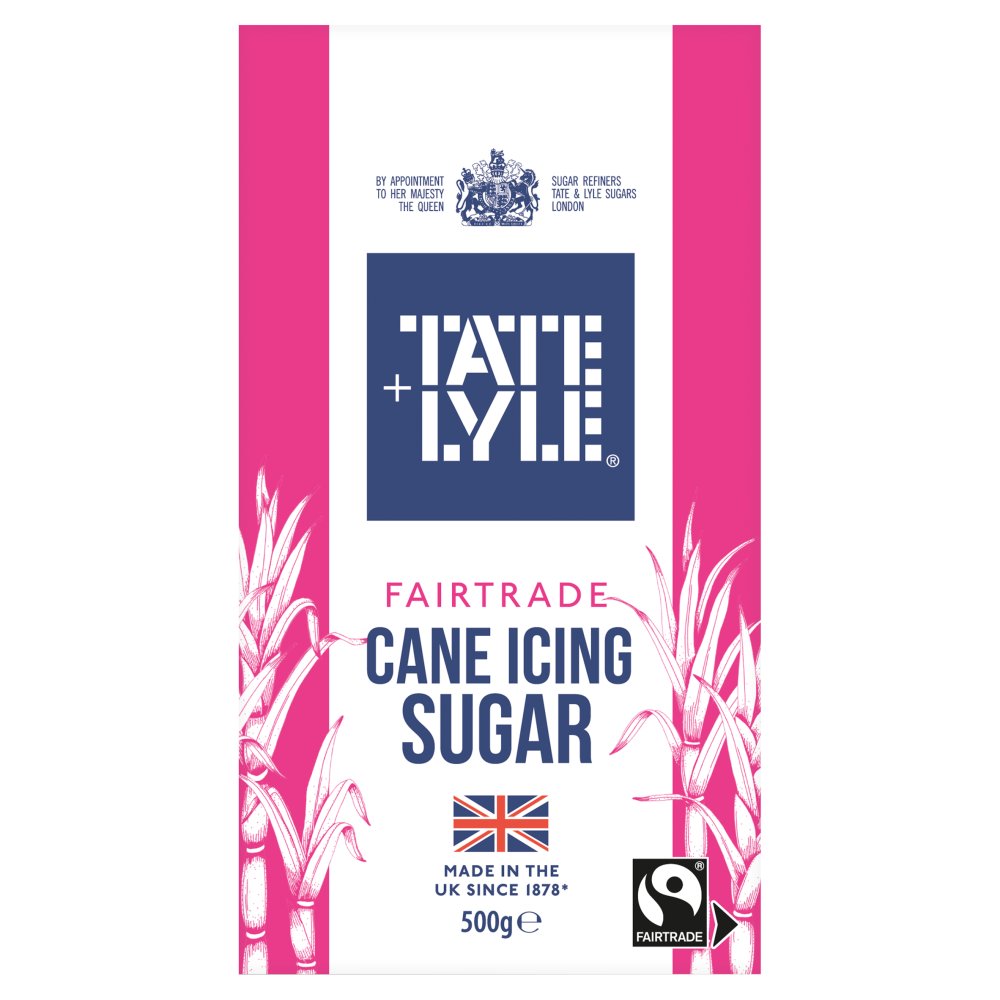 Tate & Lyle Fairtrade Cane Icing Sugar 500g-Food