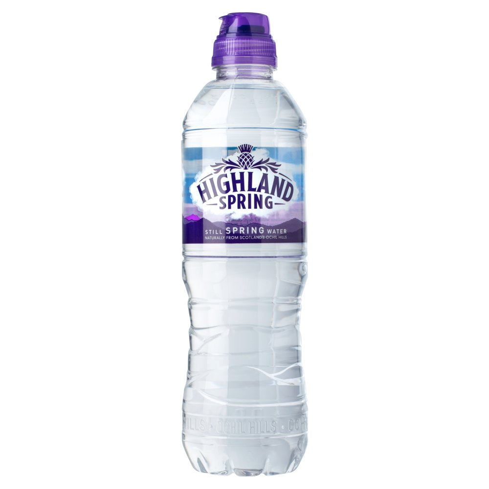 Highland Spring Still Spring Water Sports Cap 500ml-Food