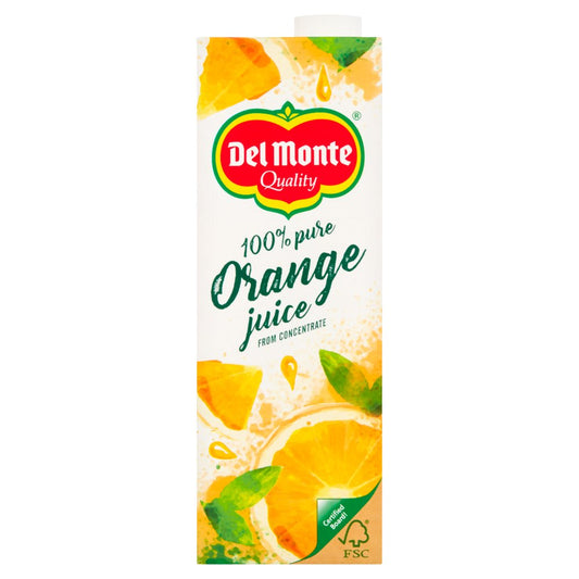 Del Monte 100% Pure Orange Juice from Concentrate 1 Litre-Food