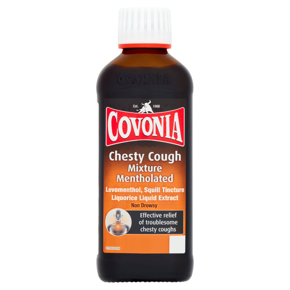 MASCovonia Chesty Cough Mixture Mentholated 150ml-Food