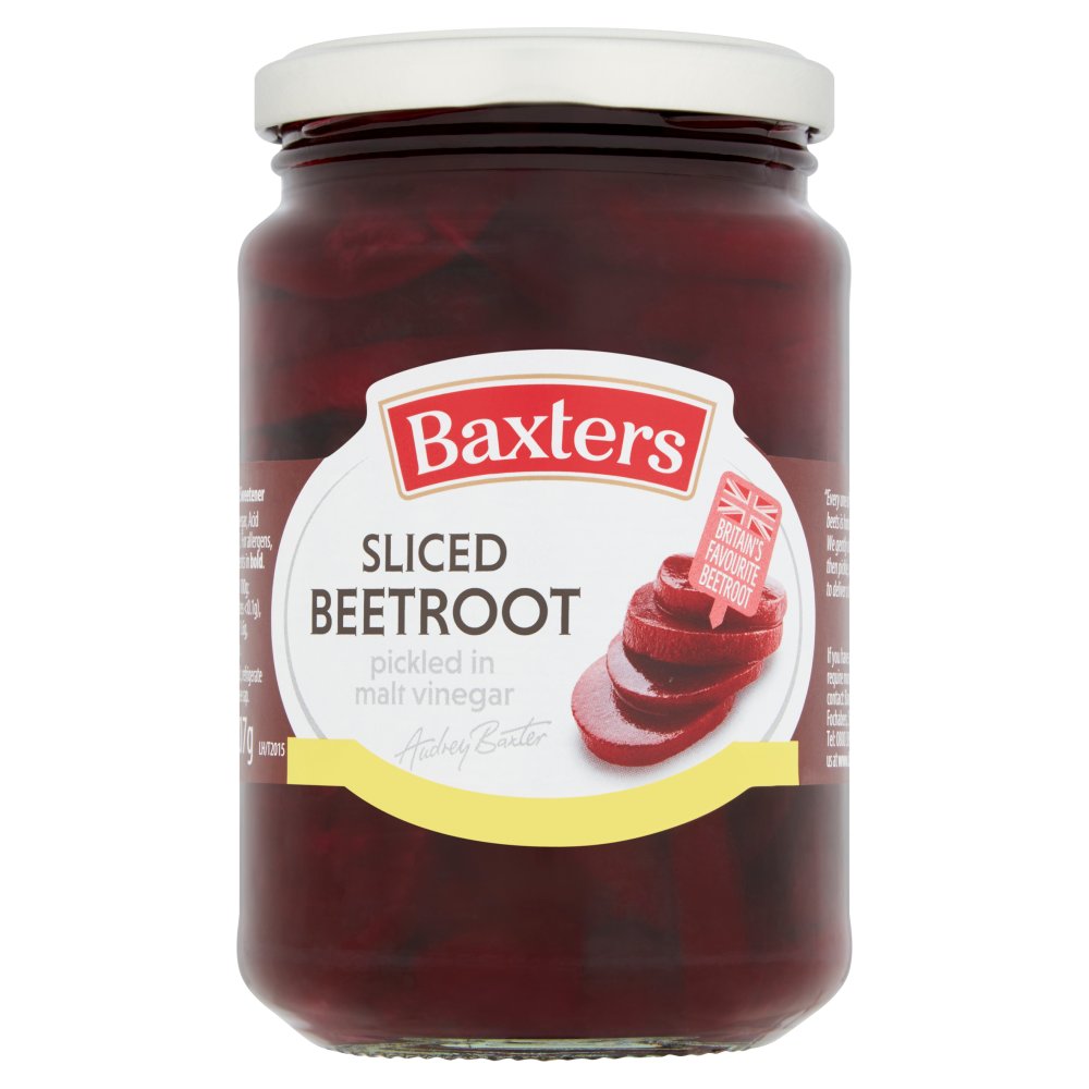 MASBaxters Sliced Beetroot Pickled in Malt Vinegar 340g-Food