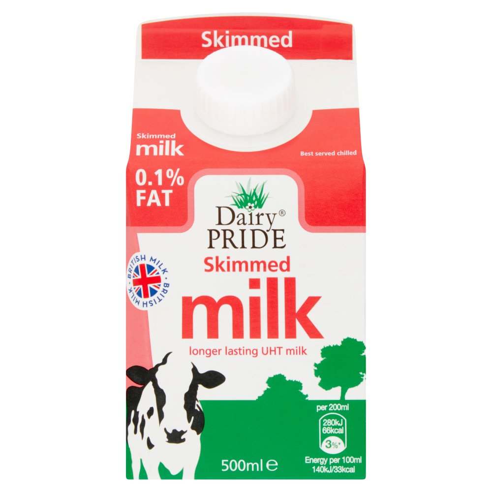 MASDairy Pride Skimmed UHT Milk 500ml-Food