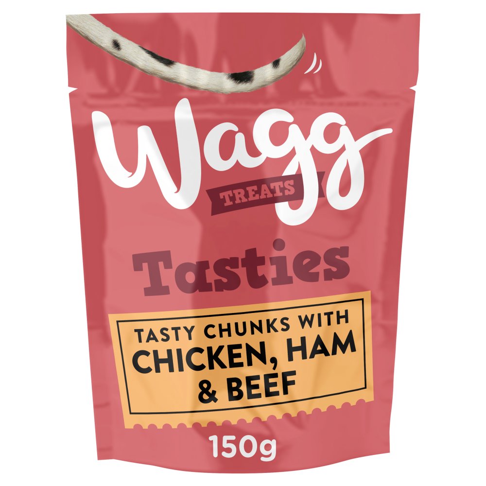 Wagg Tasties Treats Chicken, Ham & Beef 150g-Food