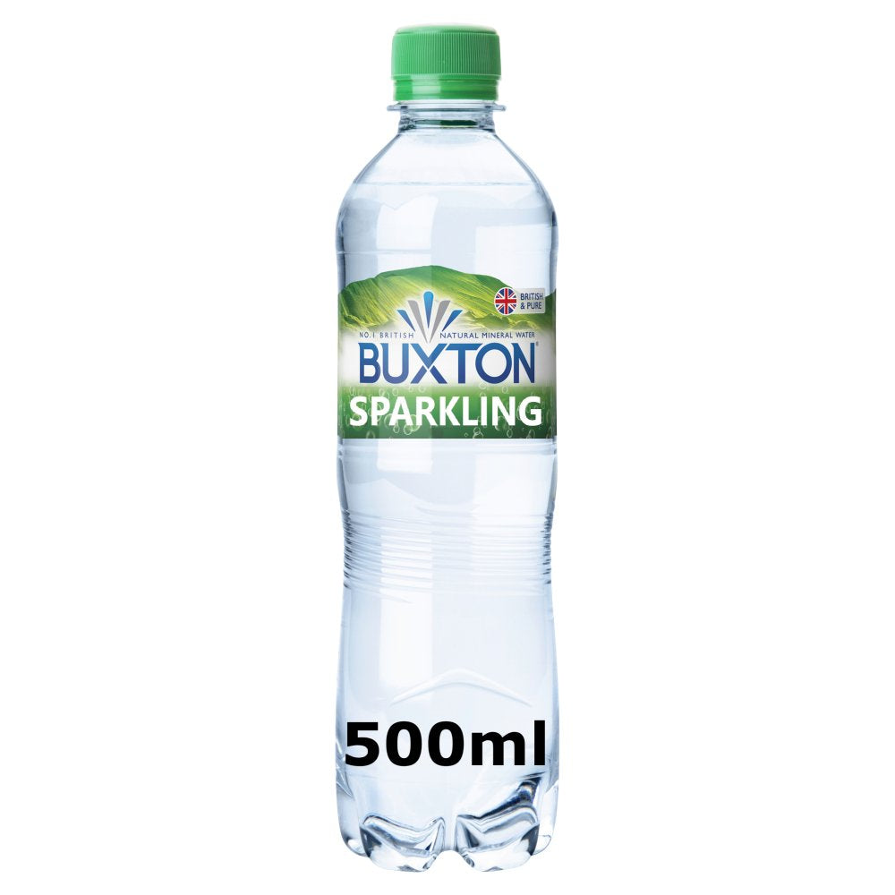 Buxton Sparkling Natural Mineral Water 500ml Case of 24
