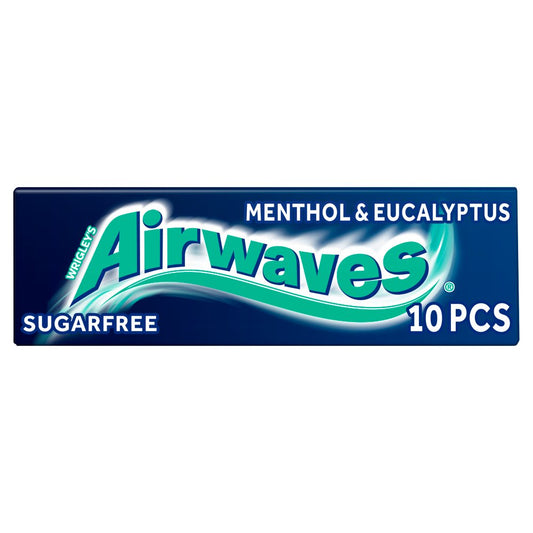 MASAirwaves Menthol & Eucalyptus Sugar Free Chewing Gum Bottle 46 Pieces-Food