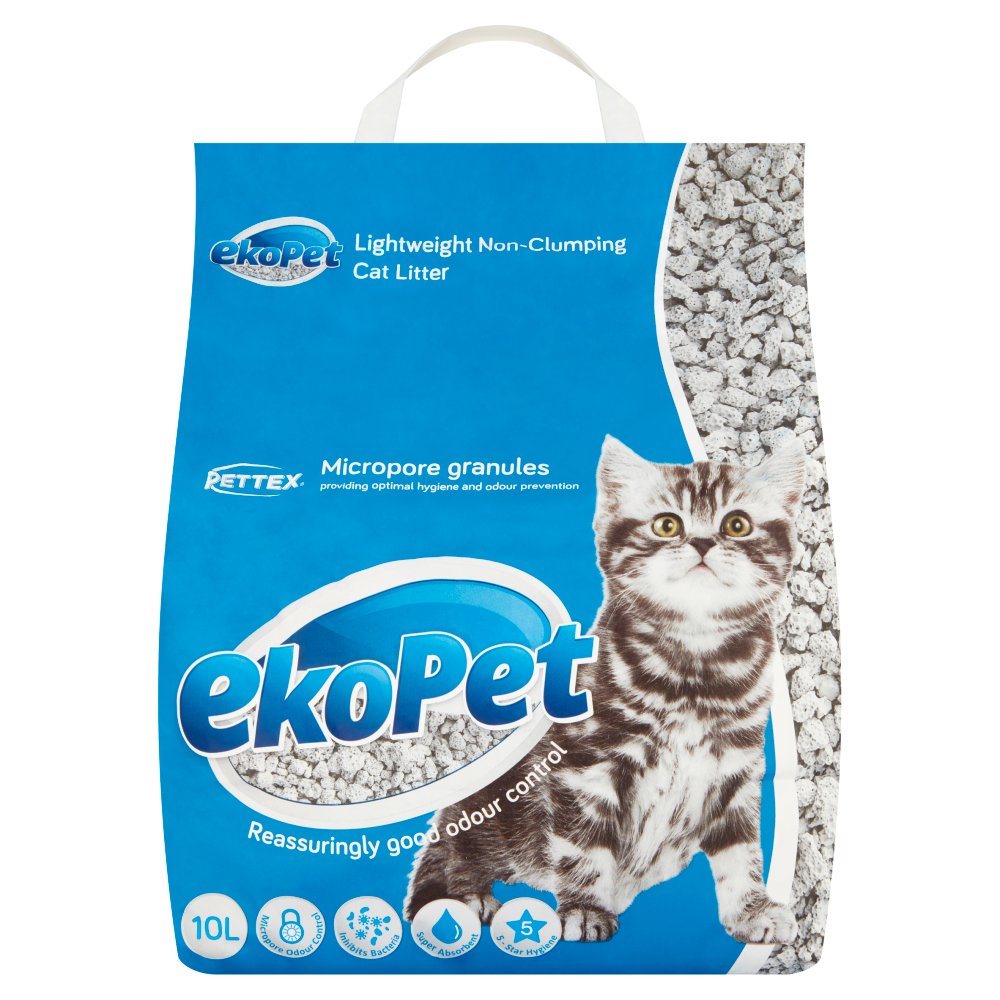 MASPettex Ekopet Lightweight Non-Clumping Cat Litter 10L-Food