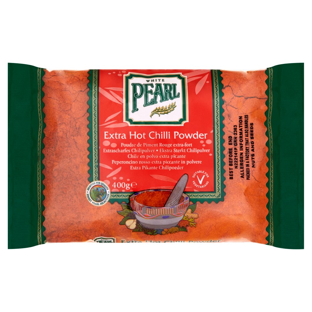 White Pearl Extra Hot Chilli Powder 400g-Food