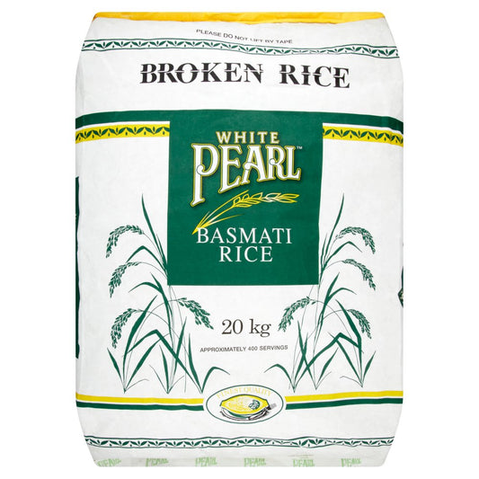 White Pearl Broken Rice Basmati Rice 20kg-Food