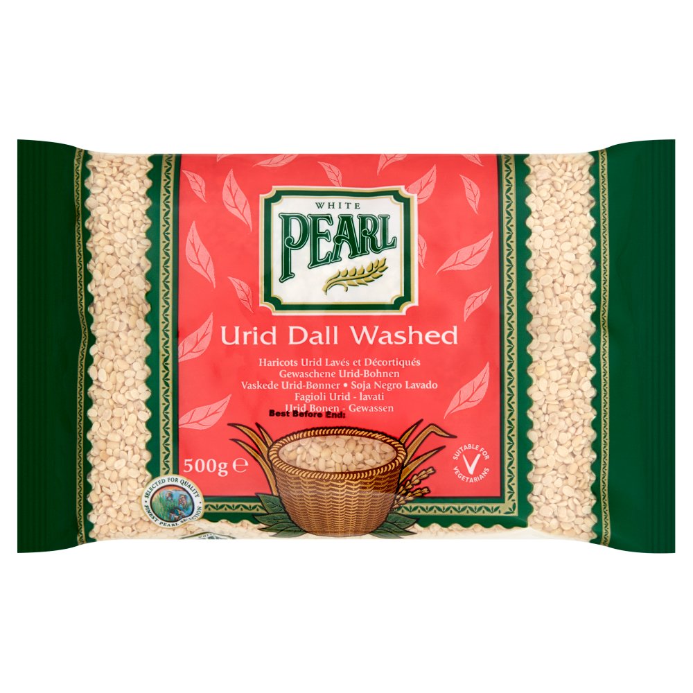 White Pearl Urid Dall Washed 500g-Food