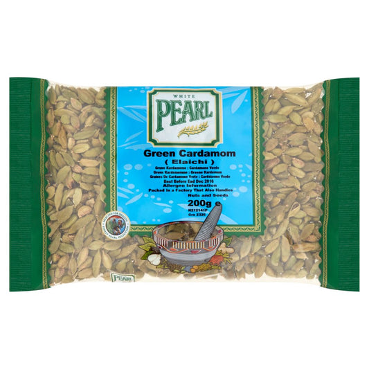 White Pearl Green Cardamom 200g-Food