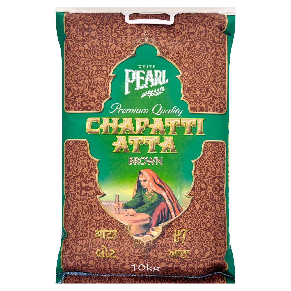 White Pearl Premium Quality Chapatti Atta Brown 10kg-Food