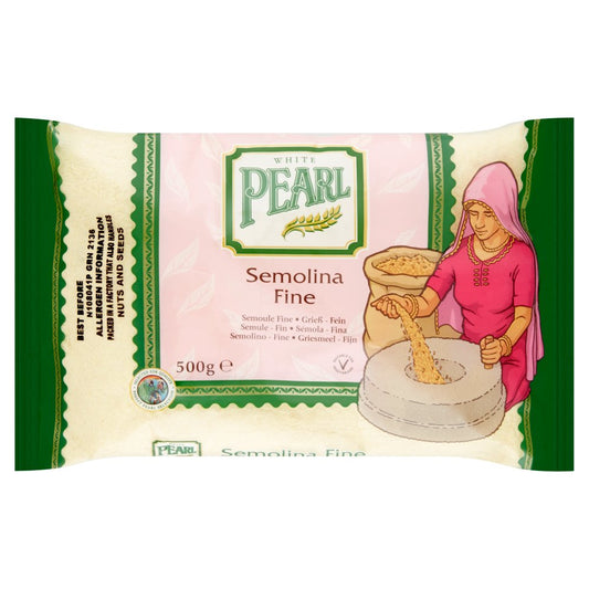 White Pearl Semolina Fine 500g-Food