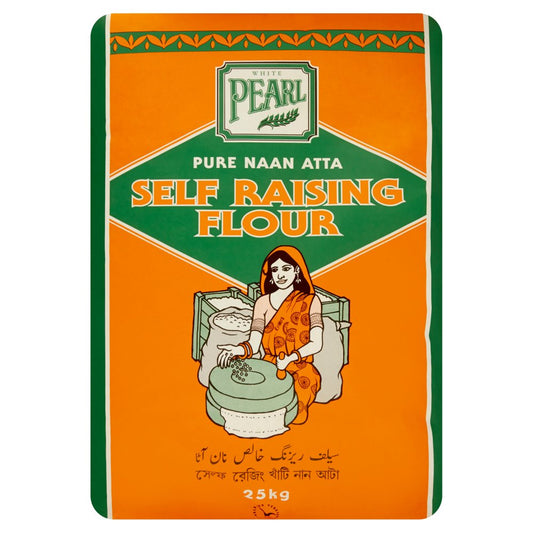White Pearl Pure Naan Atta Self Raising Flour 25kg
