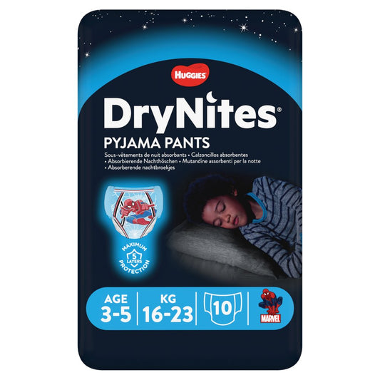 MASHuggies® DryNites®, Pyjama Pants, Boy, 3-5 Years (16-23kg), 10 Pants-Food