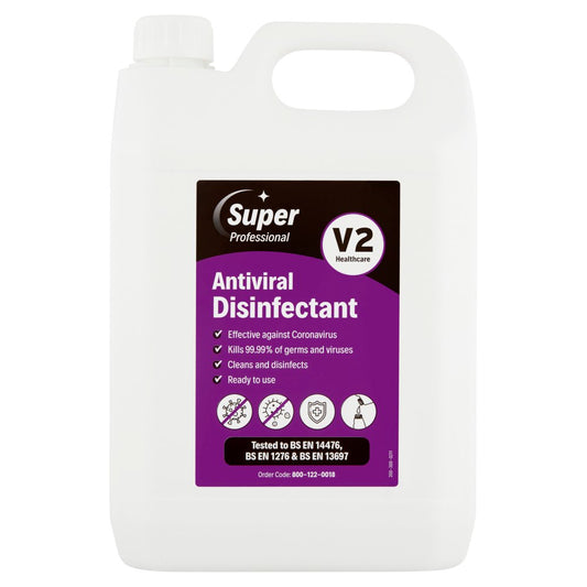 Super Professional V2 Healthcare Antiviral Disinfectant 5ltr