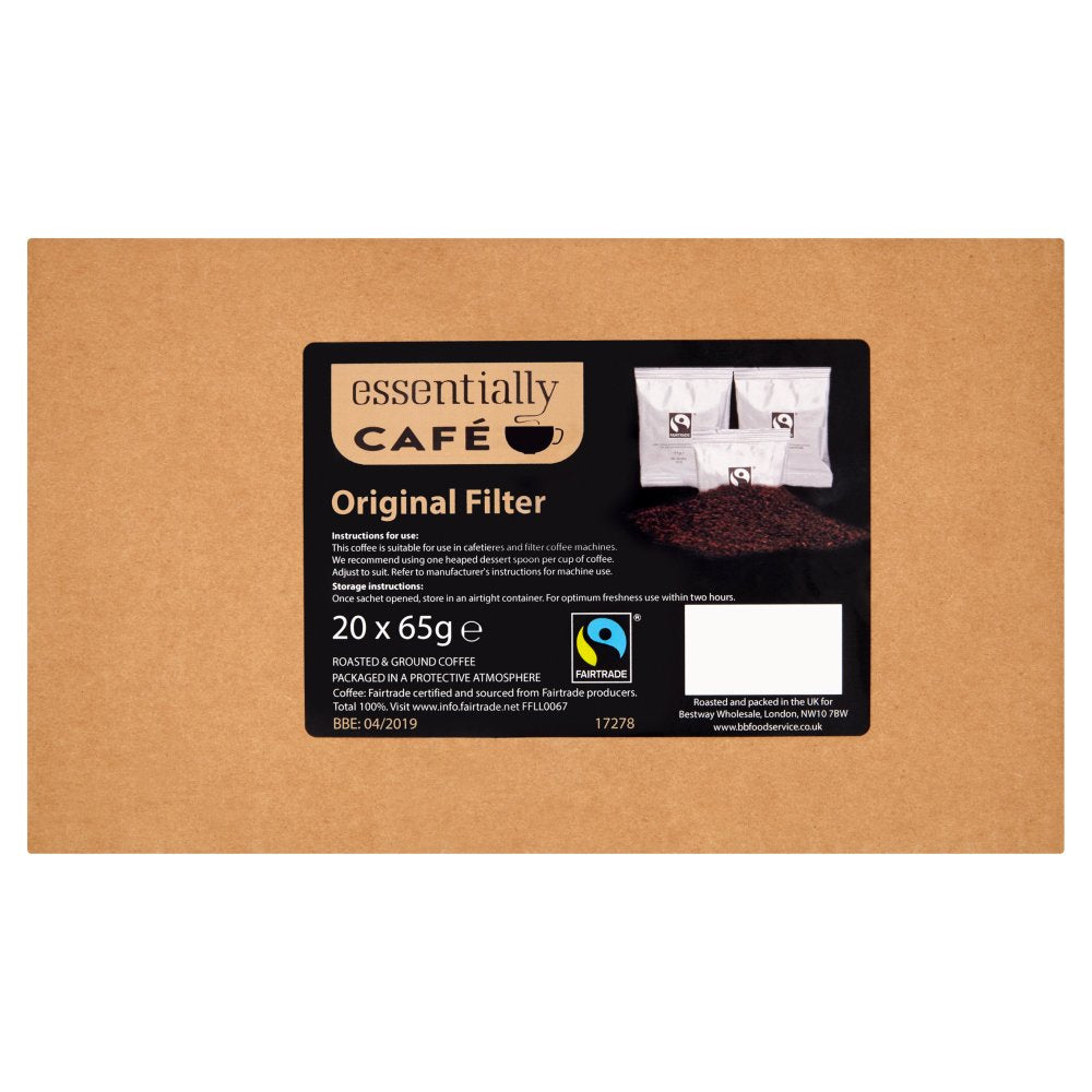 Essentially Café Fairtrade Original Filter 20 x 65g
