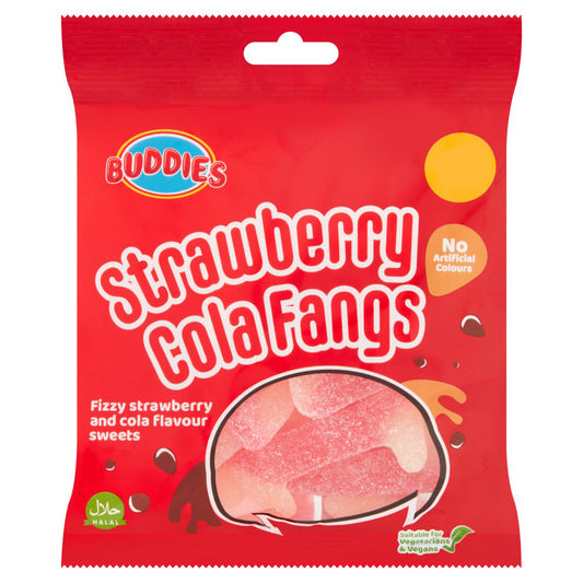 BUDDIES Strawberry Cola Fangs 160g