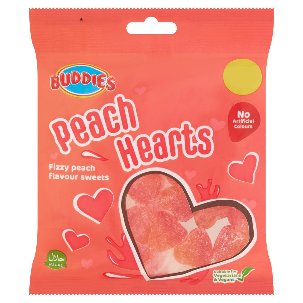 MASBUDDIES Peach Hearts 160g-Food
