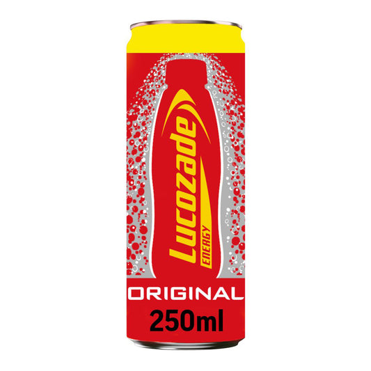 Lucozade Energy Drink Original 250ml Can-Food