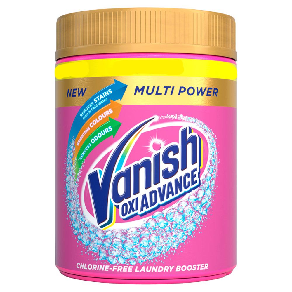 Vanish Oxi Advance Multi Power Chlorine-Free Laundry Booster Powder 470g-Food
