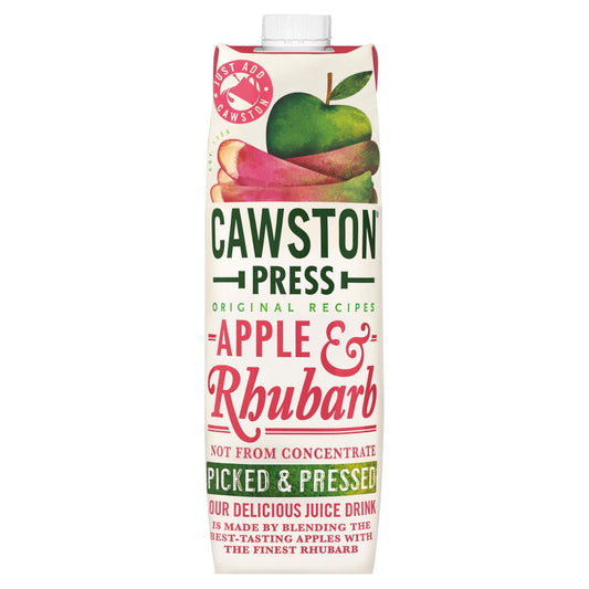 Cawston Press Original Recipes Apple & Rhubarb 1 Litre-Food
