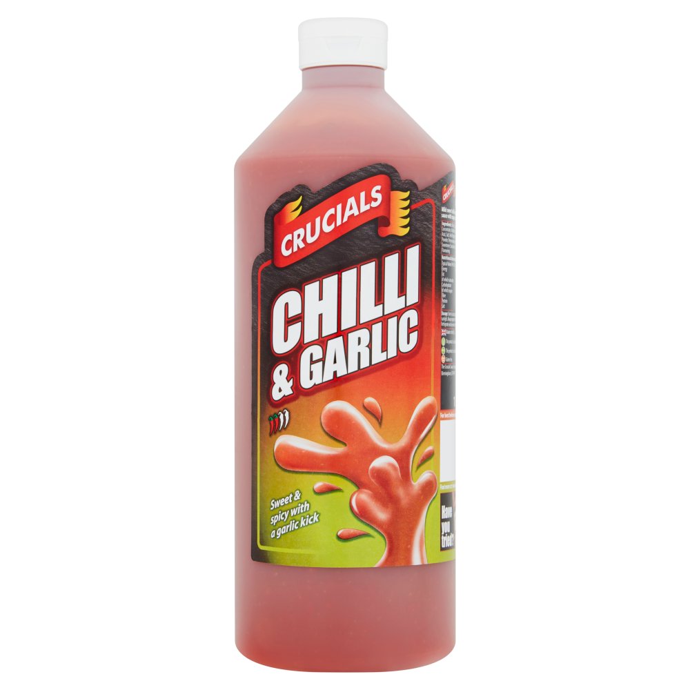 Crucials Chilli & Garlic Marinade, Dip, Dressing Hot Sauce 1L Pickles and Sauces Asetena Pa 