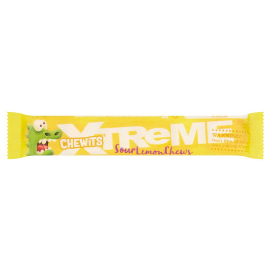 MASChewits Xtreme Sour Lemon Chews 34g-Food