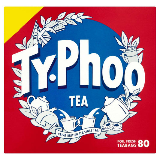 Typhoo 80 Tea Foil Fresh Teabags 232g-Food
