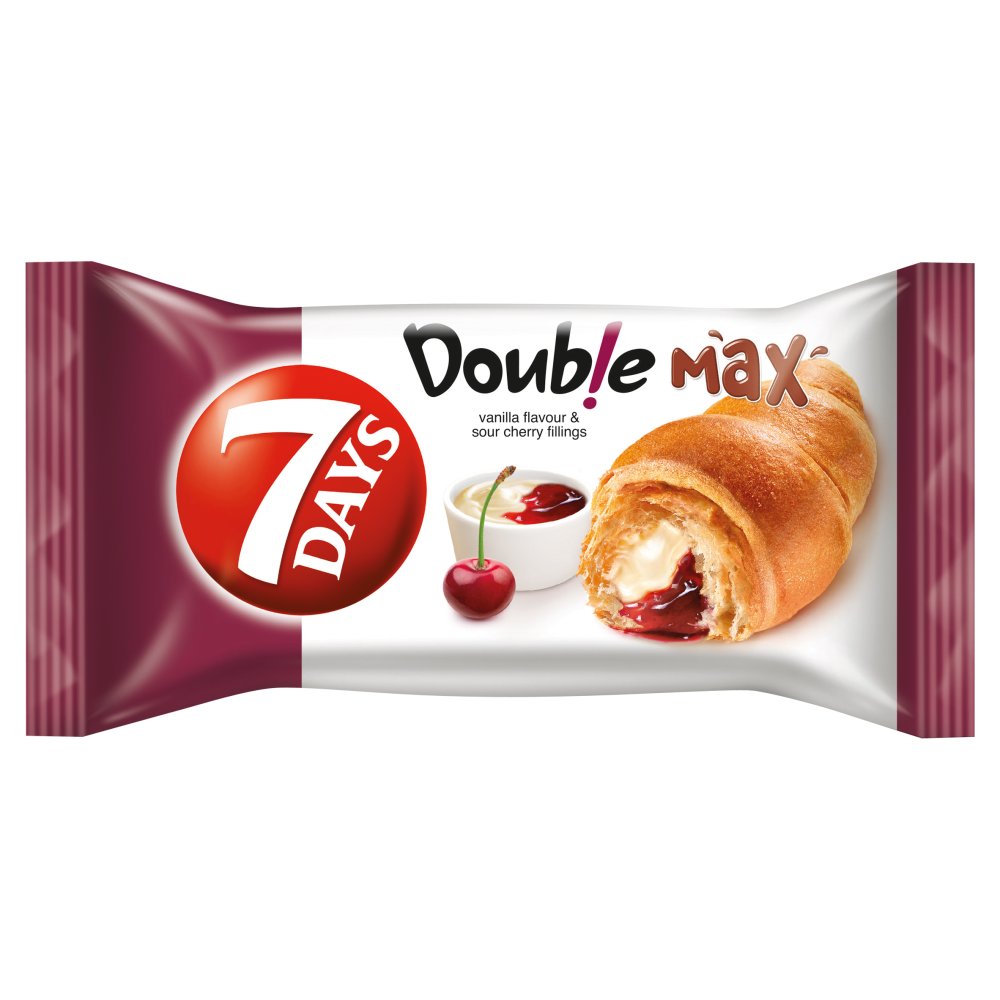 MAS7 Days Double Max Vanilla & Cherry Croissant 80g-Food