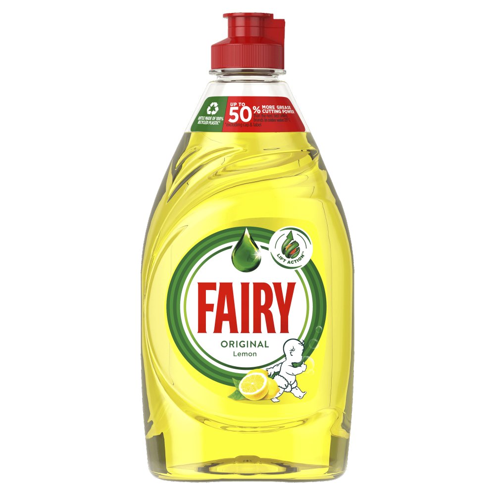 MASFairy Original Lemon Washing Up Liquid with LiftAction 433ml-Food