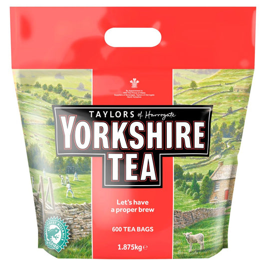 Yorkshire Tea 600 Tea Bags 1.875kg-Food