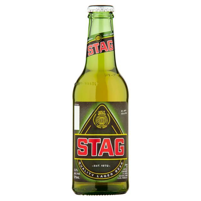 Stag Lager Beer Trinidad 275ml Box of 24 Drinks Asetena Pa 