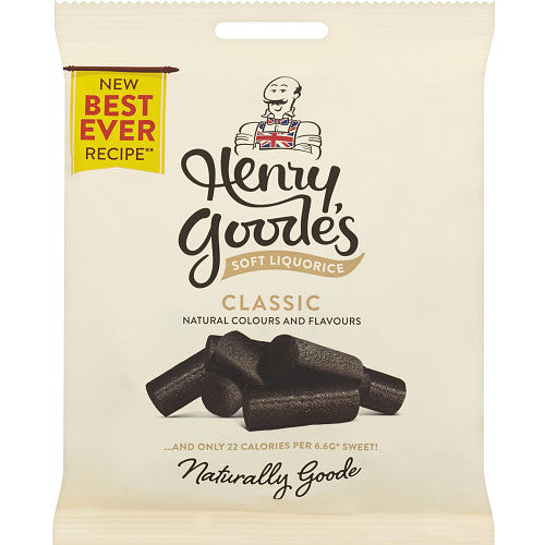 MASHenry Goode's Superbly Soft Black Liquorice 140g-Food