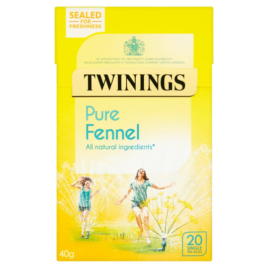Twinings Pure Fennel 20 Single Tea Bags 40g-Food