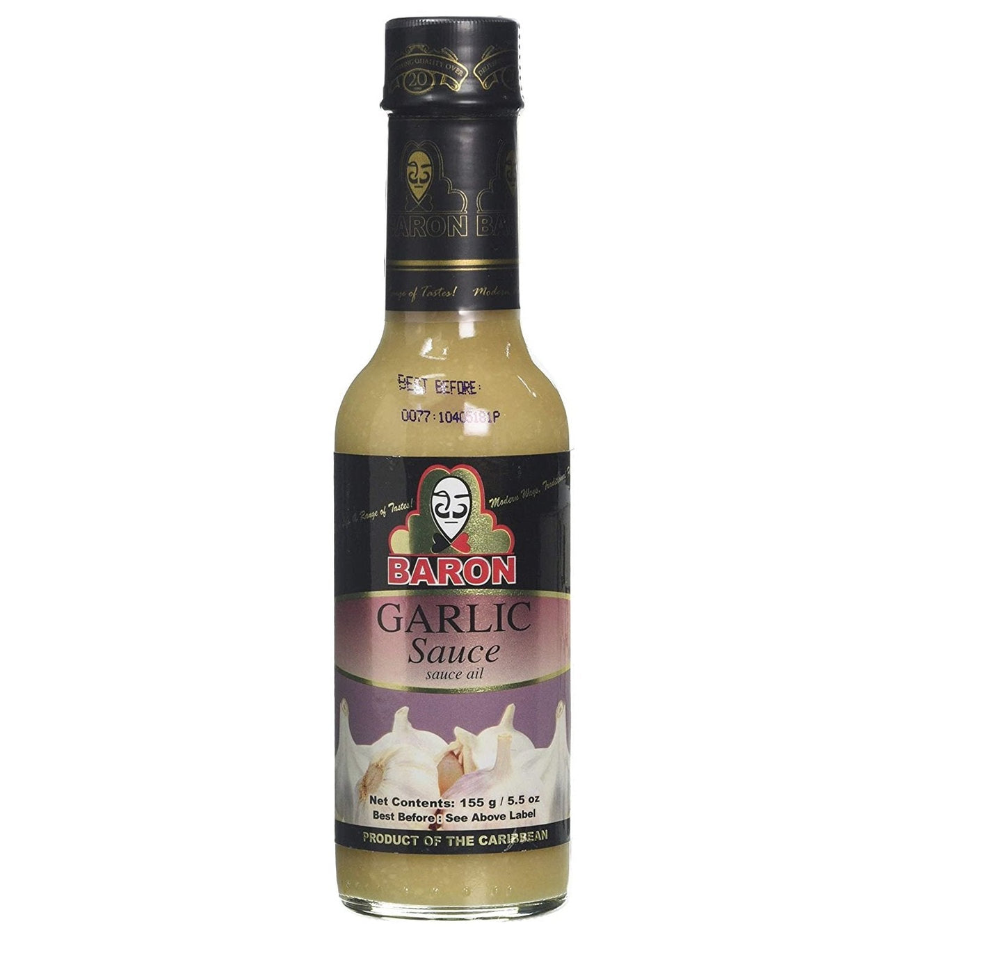 MASBaron Garlic Sauce 155ml Box of 6-Fd