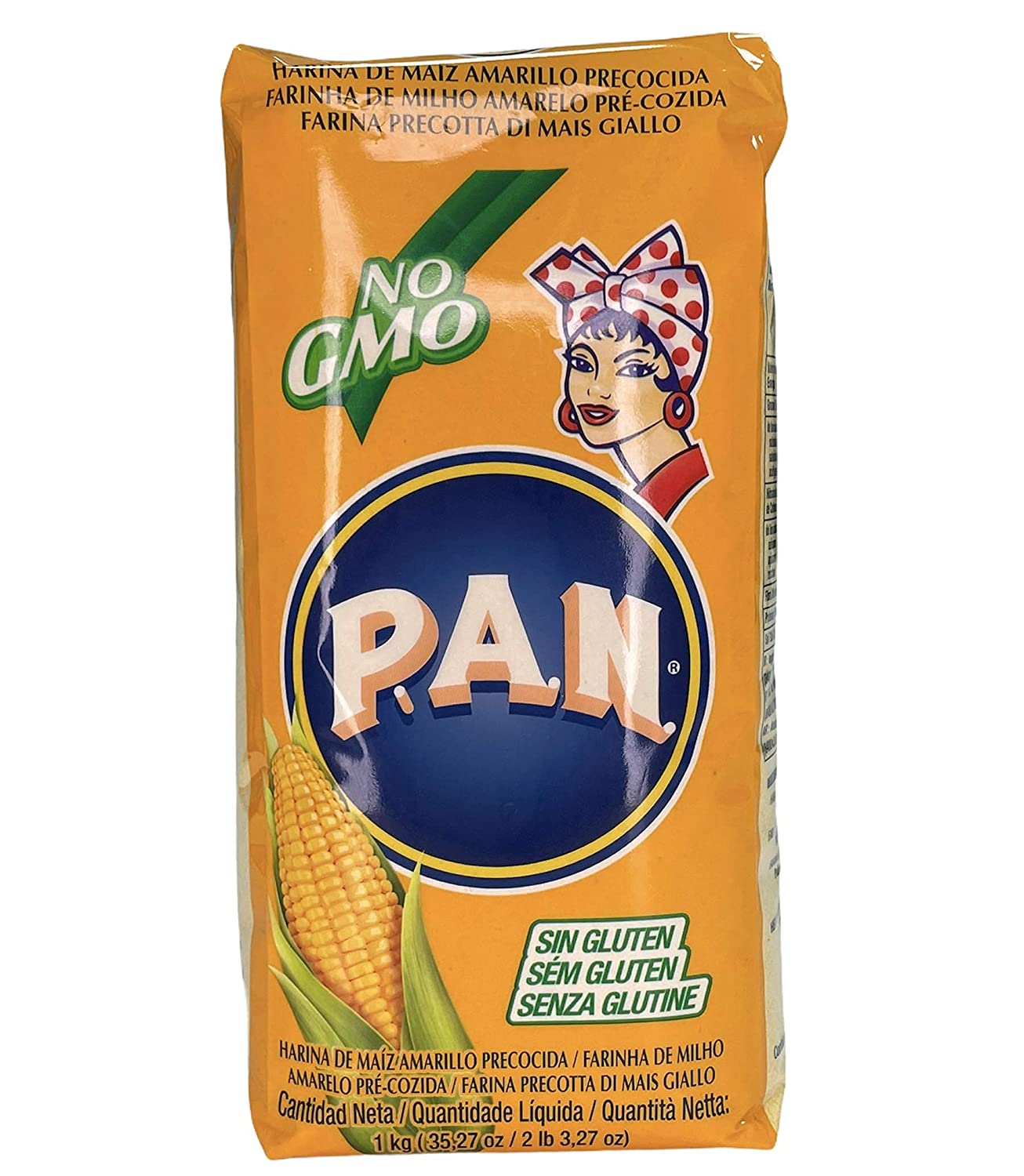MASPan Cornmeal 1kg Box of 10-Fd