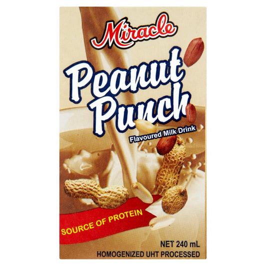 Miracle Peanut Punch Flavoured Milk Drink 240ml-Food