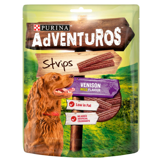 MASAdventuros Strips Dog Treat Venison Flavour 90g-Food