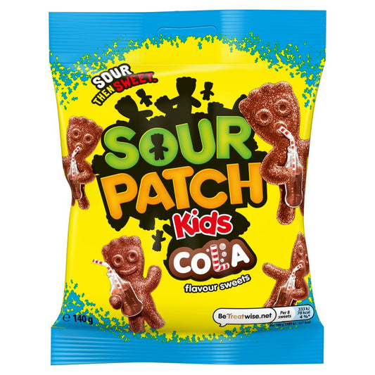 Sour Patch Kids Cola Flavour Sweets Bag 140g-Food