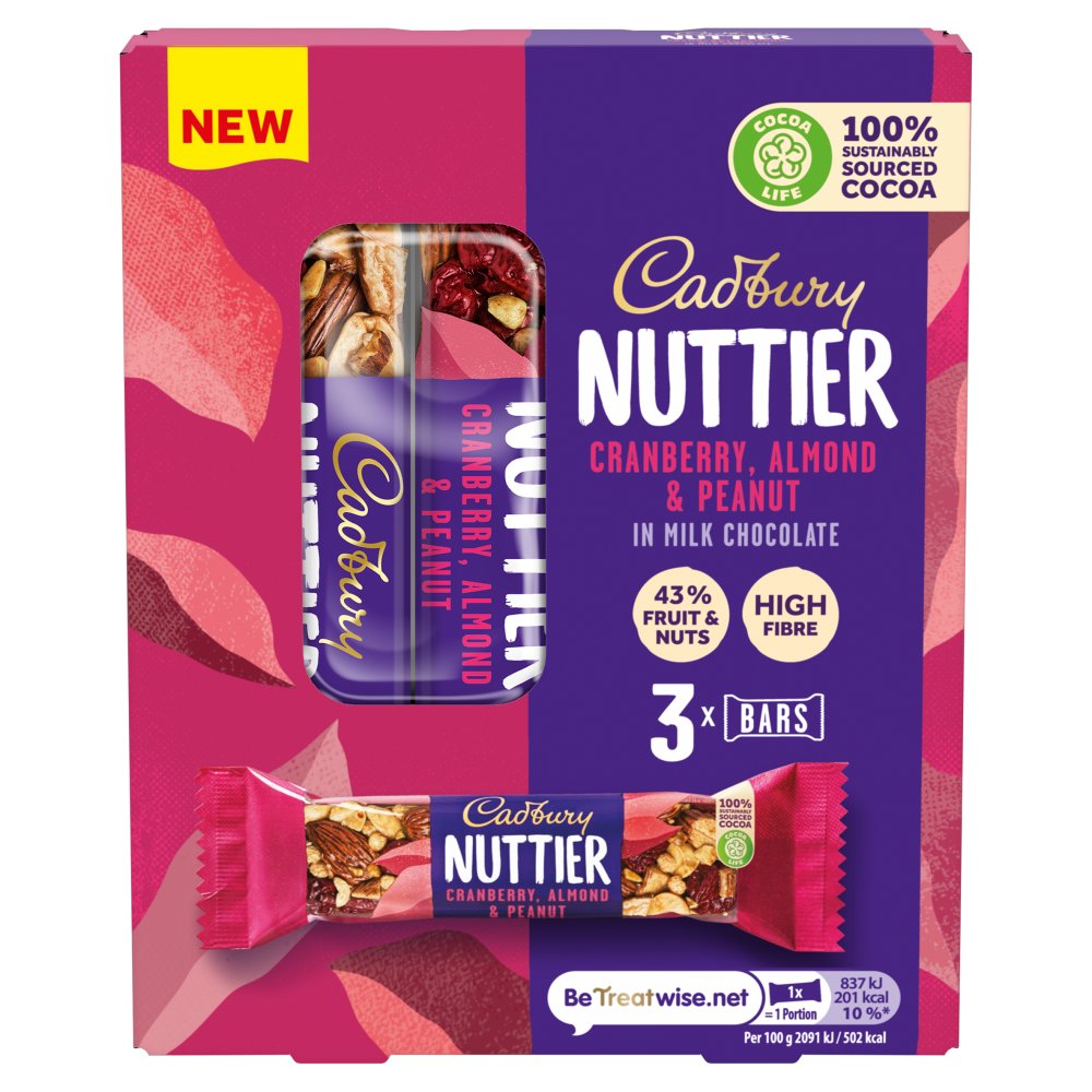 MASCad Nuttier Cranberry Almond & Peanut Chocolate Bar 120g-Food