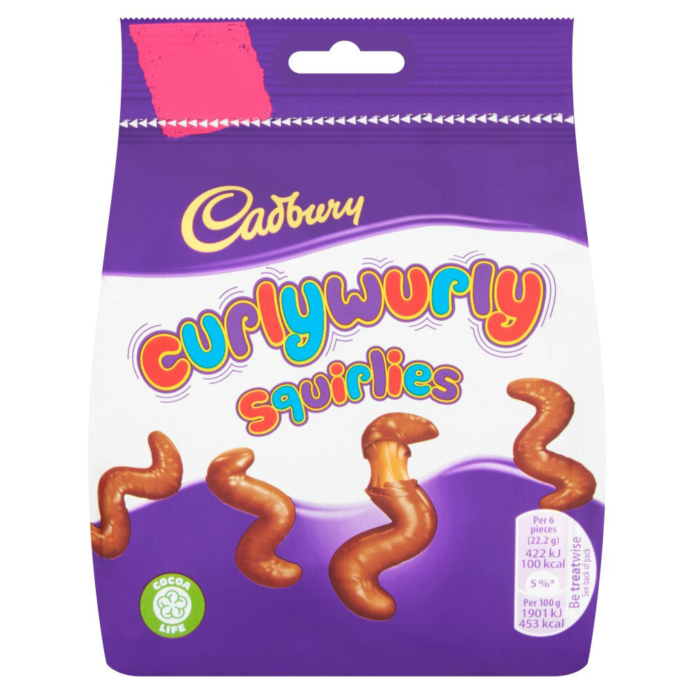 Cad Curly Wurly Squirlies Bag  95g