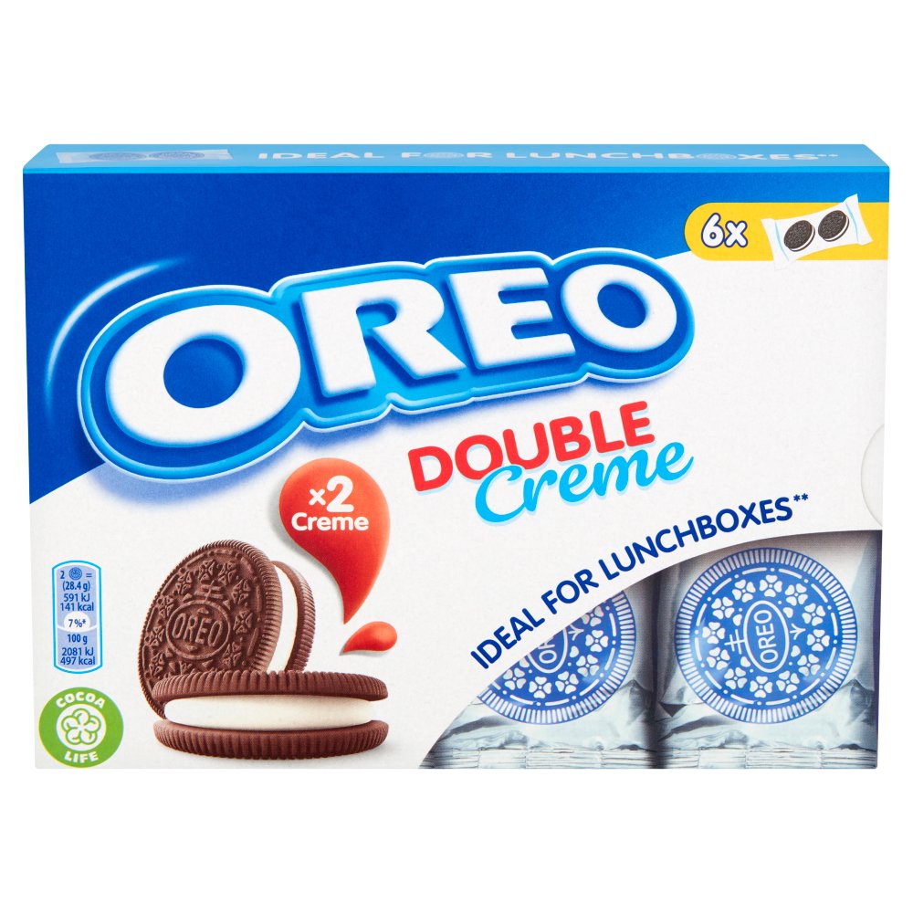 MASOREO Double Creme Sandwich Biscuits 6 Snack Packs 170g-Food